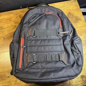 Oakley Method Black‎ Orange Laptop Backpack Padded Straps Pockets Travel